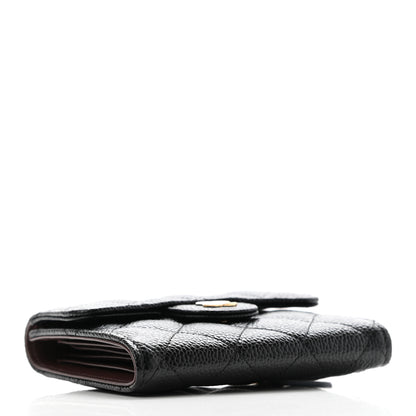 Chanel Caviar Quilted Compact Flap Wallet Black 4 of 8