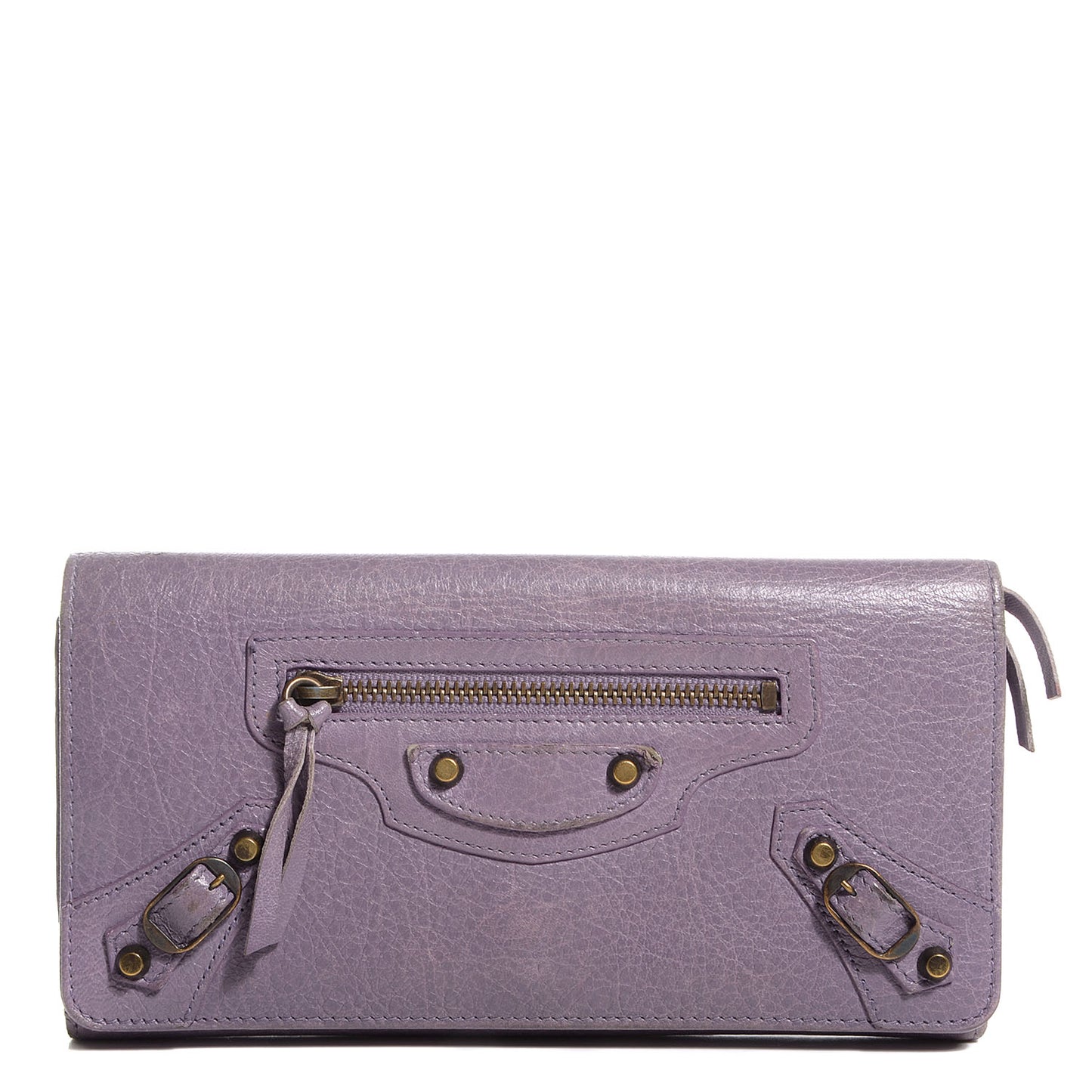 Agneau Classic Hardware Money Wallet Glycine