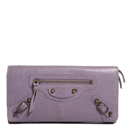 Balenciaga Agneau Classic Hardware Money Wallet Glycine 1 of 9