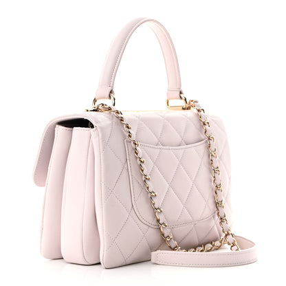 Chanel Lambskin Quilted Small Trendy CC Flap Dual Handle Bag Lilas Lilac 3 of 11