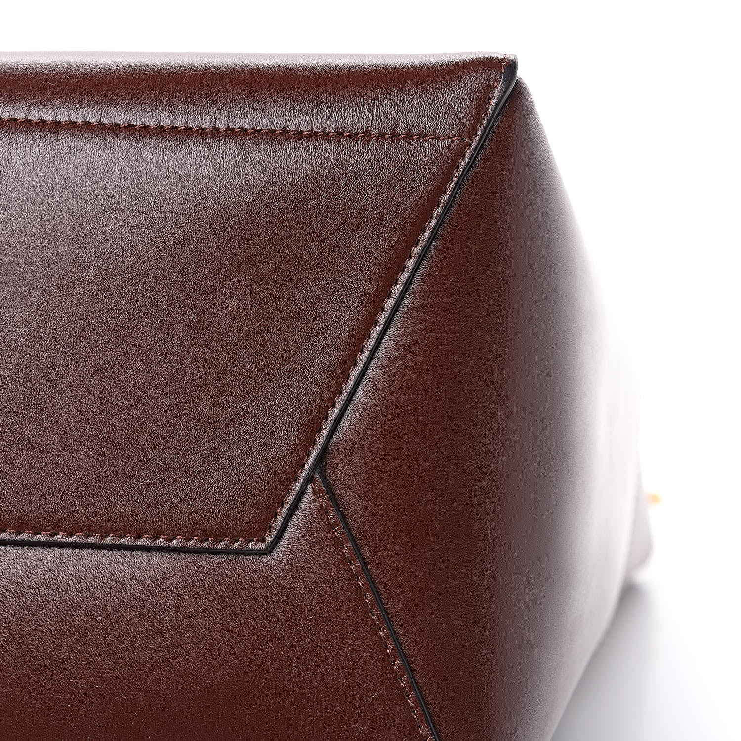 Celine Supersoft Calfskin Sangle Bucket Bag Burgundy 11 of 14