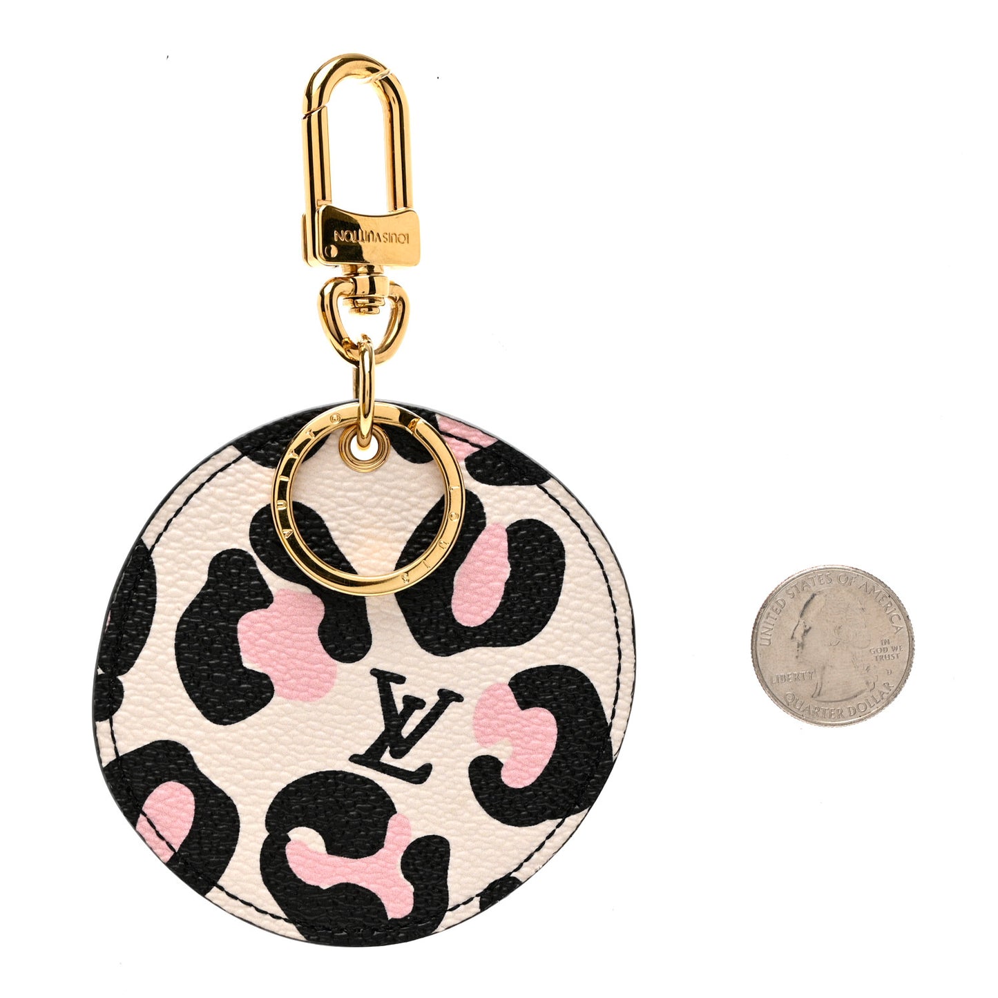 Monogram Wild At Heart Illustre Bag Charm Key Ring Black