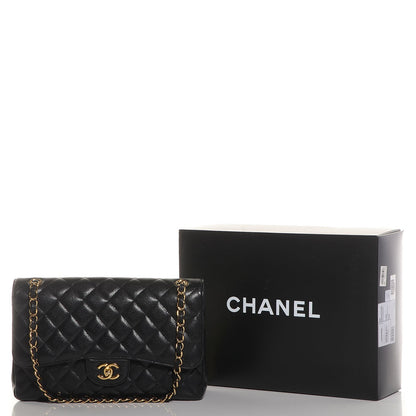 Chanel Caviar Quilted Jumbo Double Flap Black 9 of 9