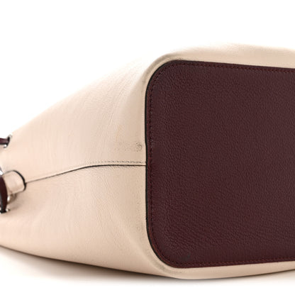 Louis Vuitton Calfskin Lockme Bucket Soie Quartz Calla 8 of 14
