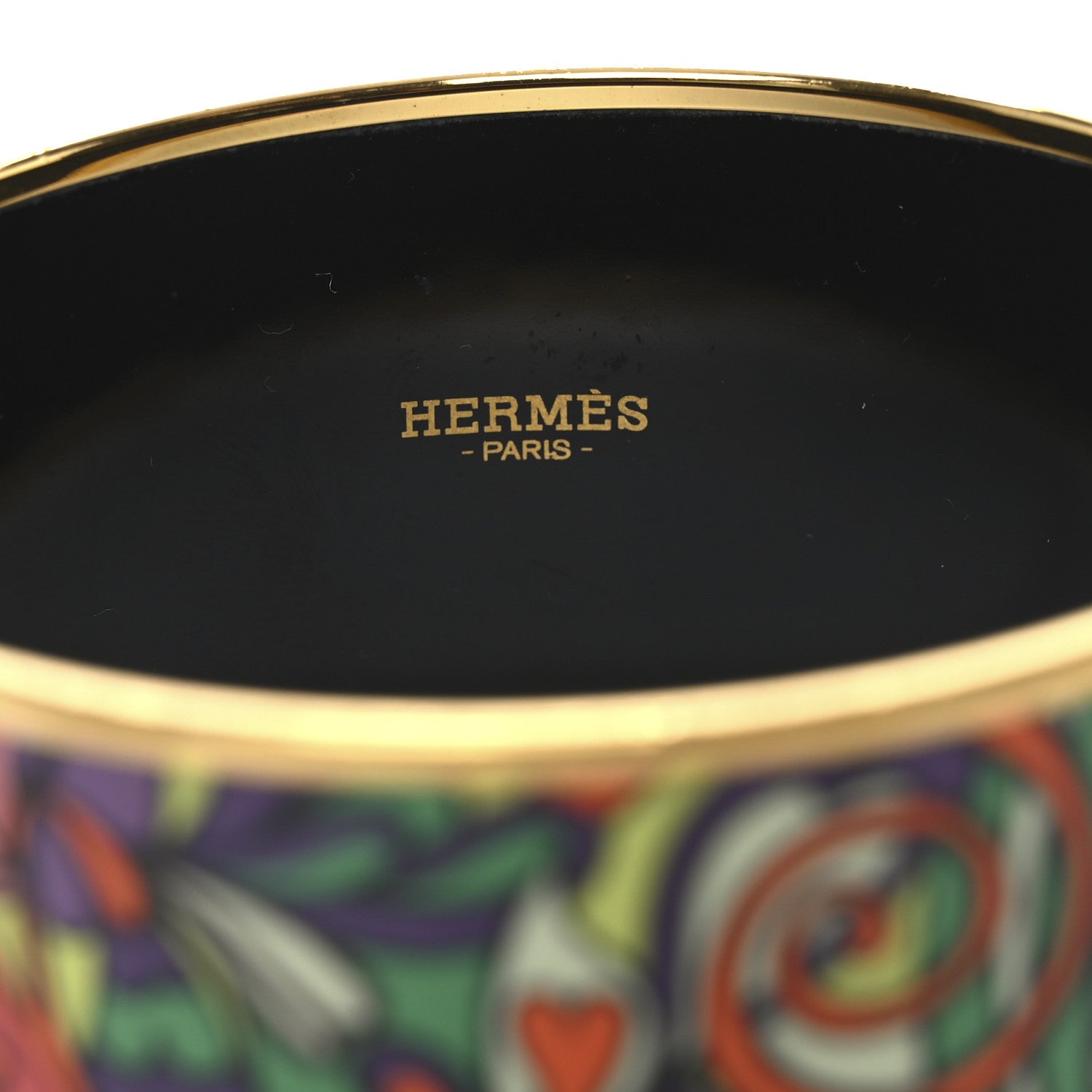 Hermes Enamel Printed Extra Wide L'Ivresse De L'Infini Bracelet 70 4 of 5