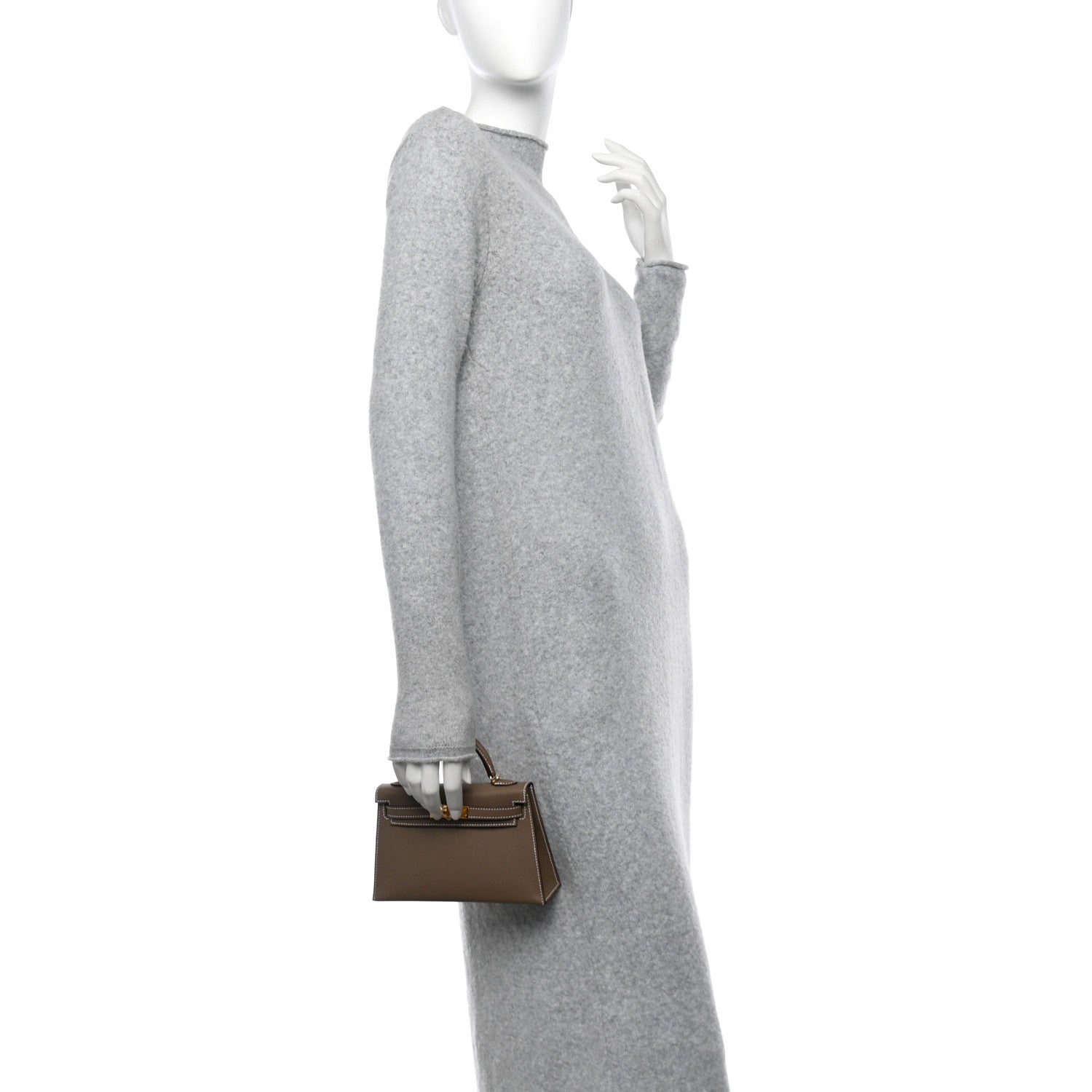 Hermes Epsom Mini Kelly Sellier 20 Etoupe 2 of 10