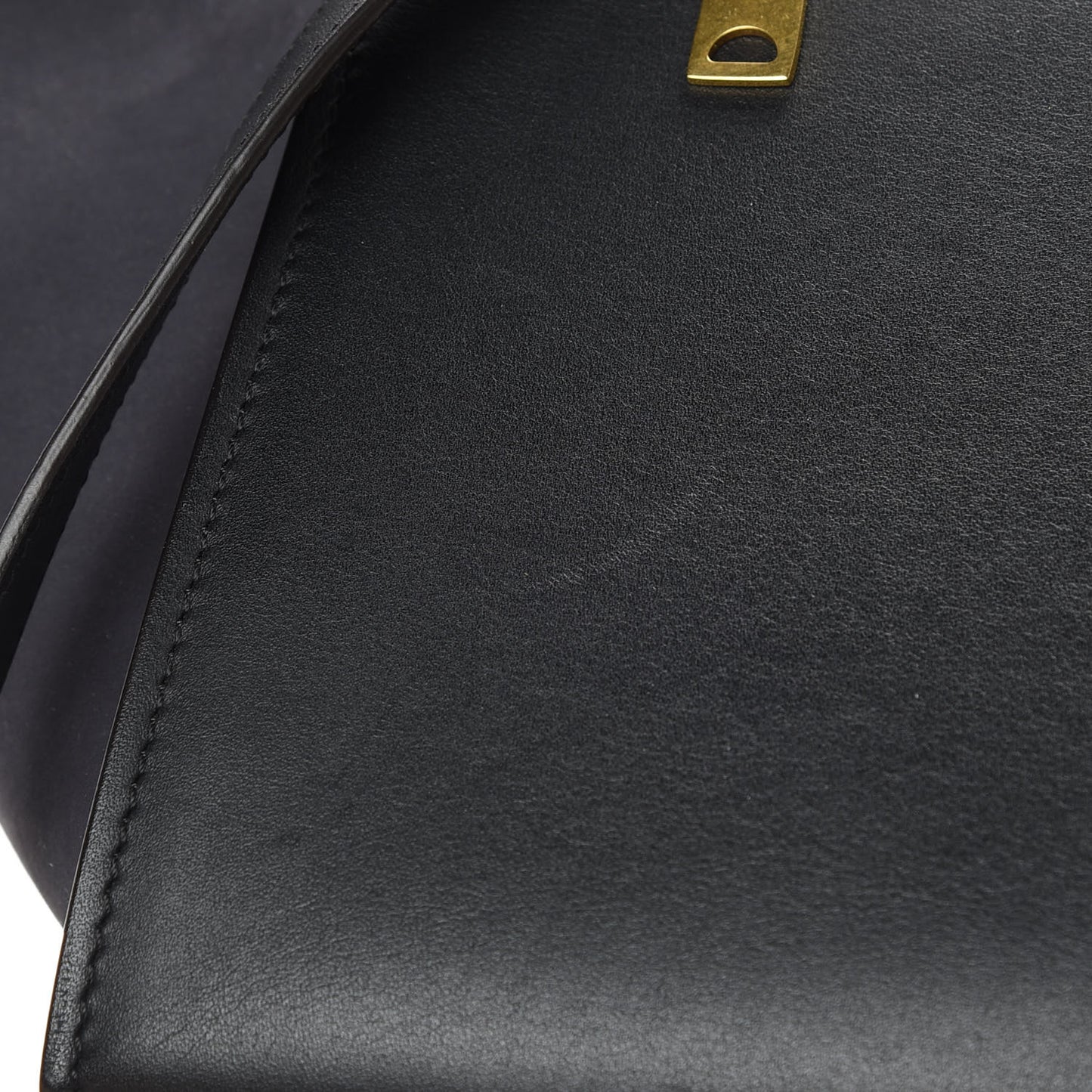 Nubuck Crocodile Embossed Small Trapeze Navy