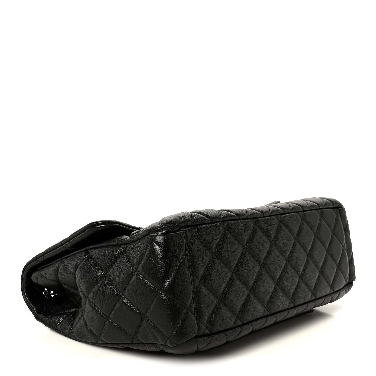 Chanel Calfskin Quilted XXL Travel Flap Bag Black 4 of 12