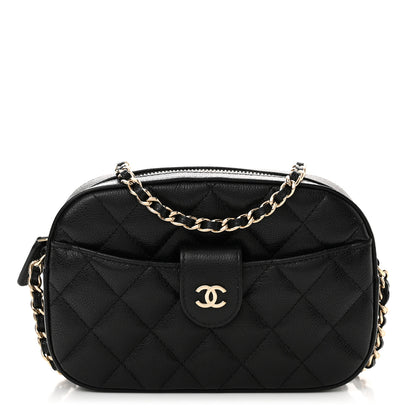 Chanel Caviar Quilted Chain Camera Bag Black 1 of 11