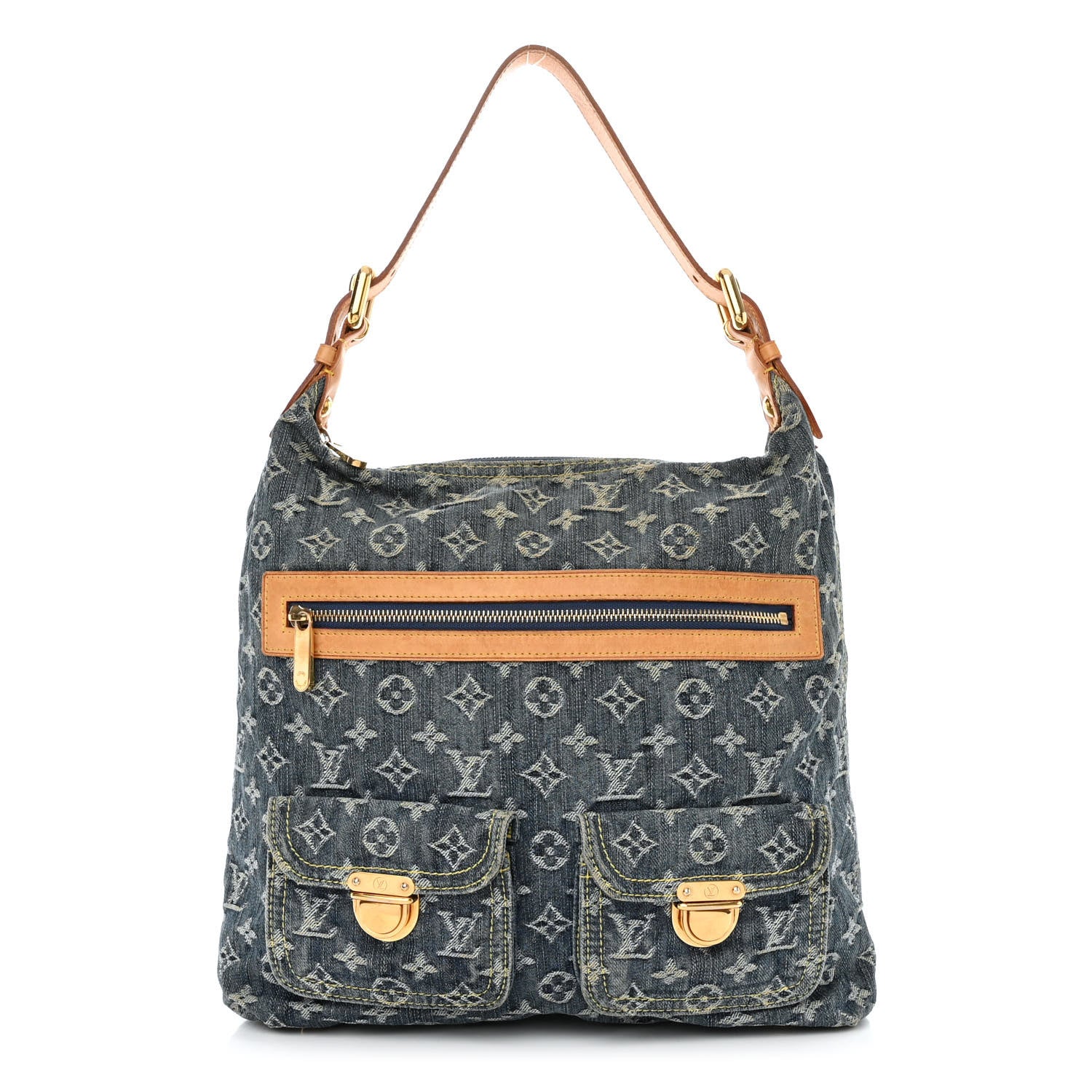 Louis Vuitton Denim Baggy GM Blue 1 of 17