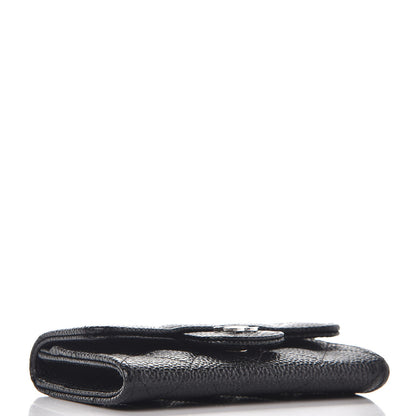 Chanel Caviar Quilted Flap Card Holder Black 4 of 8