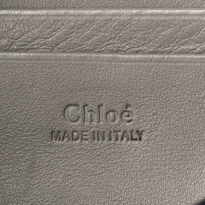 Chloe Suede Calfskin Faye Wallet On Strap Motty Grey 5 of 9