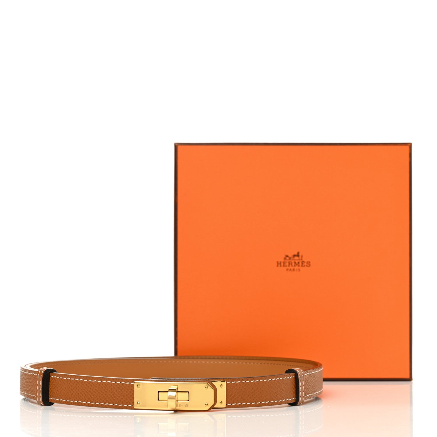 Hermes Epsom Kelly Belt Gold 4 of 4