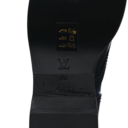 Louis Vuitton Denim Calfskin Metropolis Flat Ranger Boot 38 6 of 7