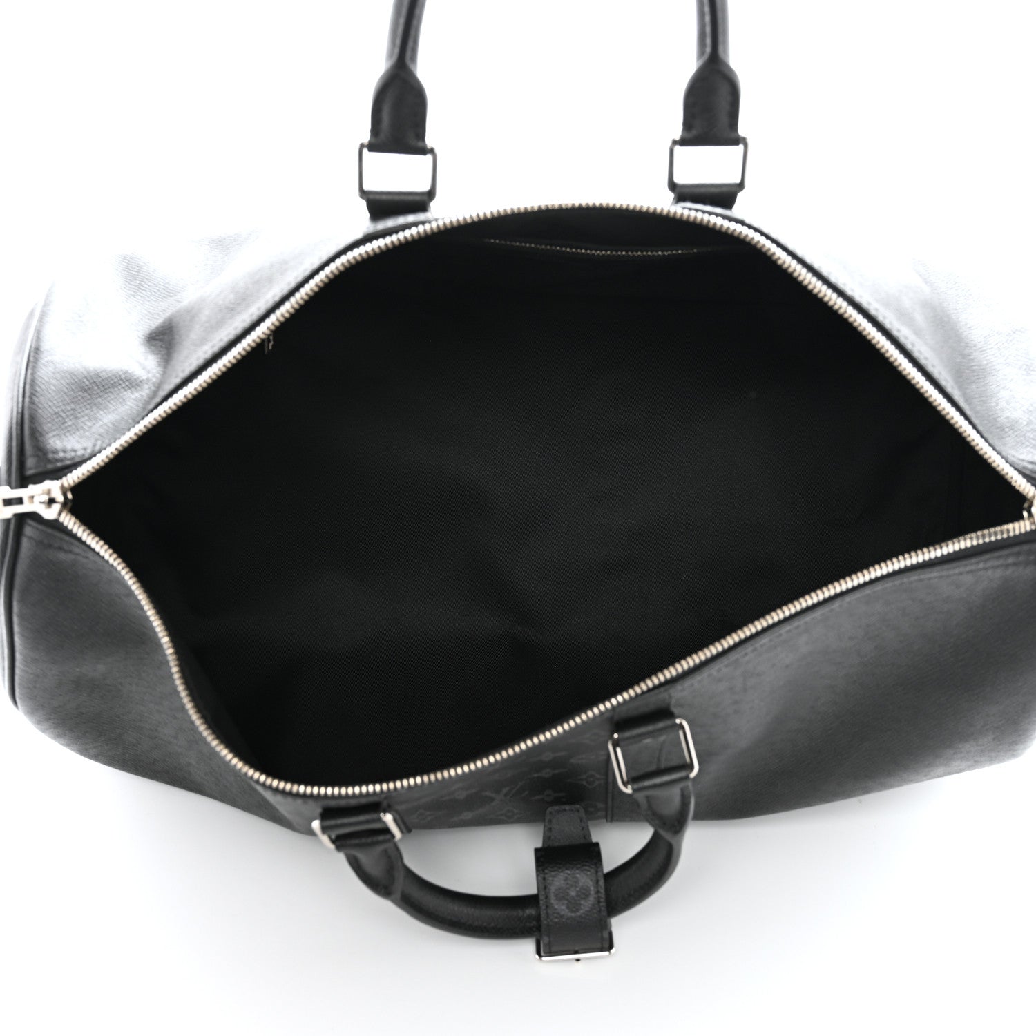 Louis Vuitton Taiga Monogram Eclipse Keepall Bandouliere 50 Black 4 of 8