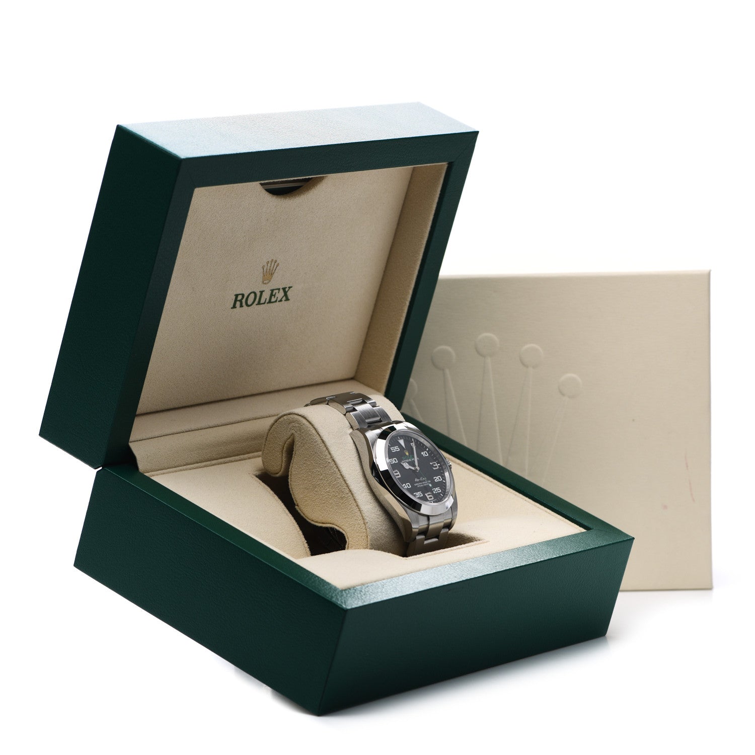Rolex Stainless Steel 40mm Air-King Oyster Perpetual Watch Black 116900 5 of 5