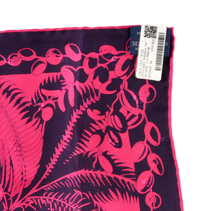 Hermes Silk Mythiques Phoenix Tattoo Scarf 70 Rose Vif Marine 3 of 3