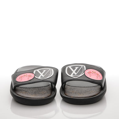 Louis Vuitton Calfskin Checkpoint World Tour Flat Mules 38 2 of 7