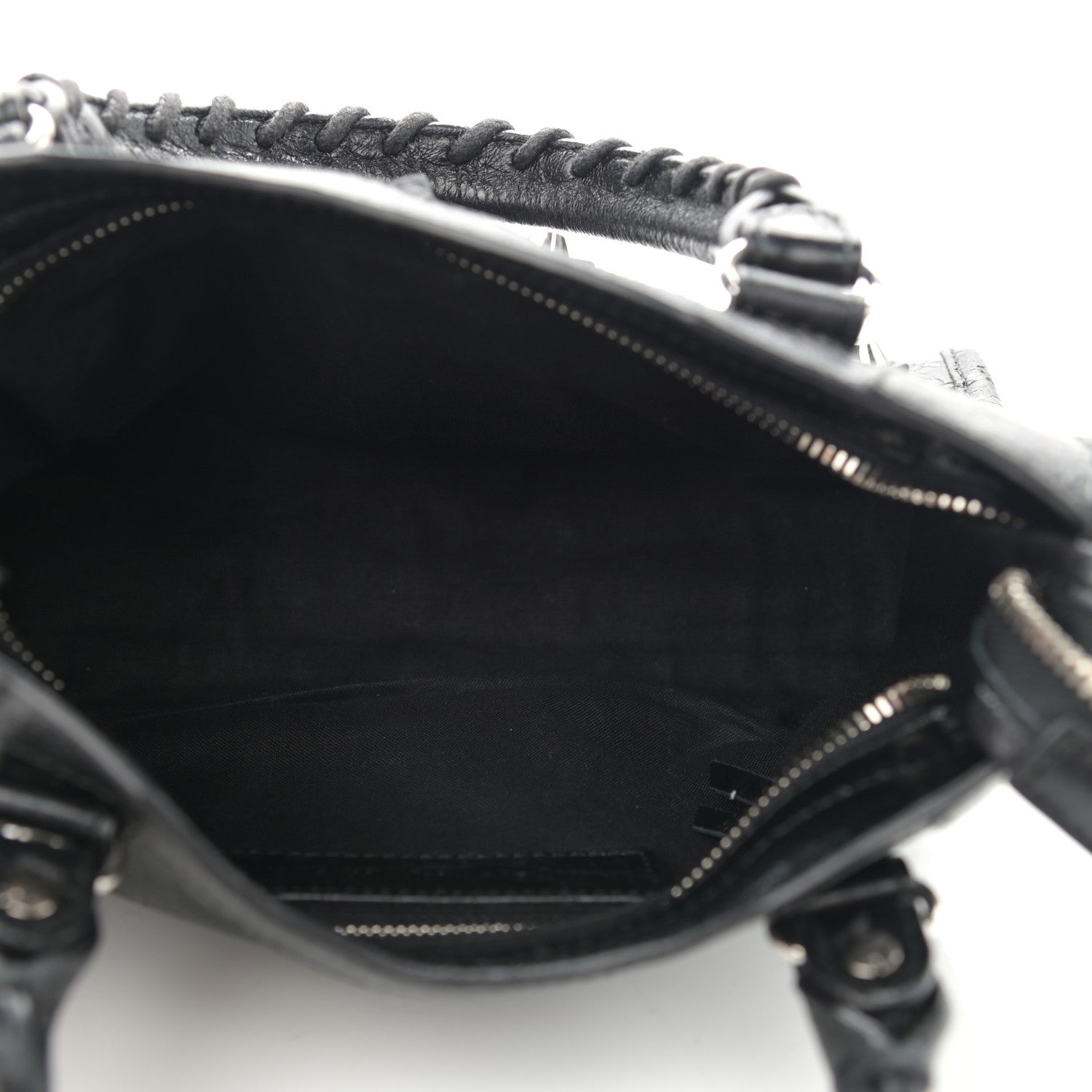 Balenciaga Agneau Classic Silver Hardware Mini City Black 4 of 9