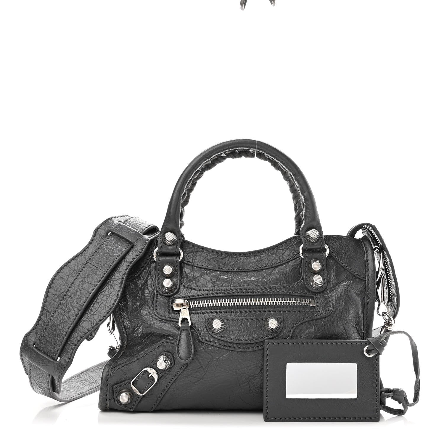 Balenciaga Agneau Giant 12 Silver Hardware Mini City Gris Fossile Anthracite 1 of 10