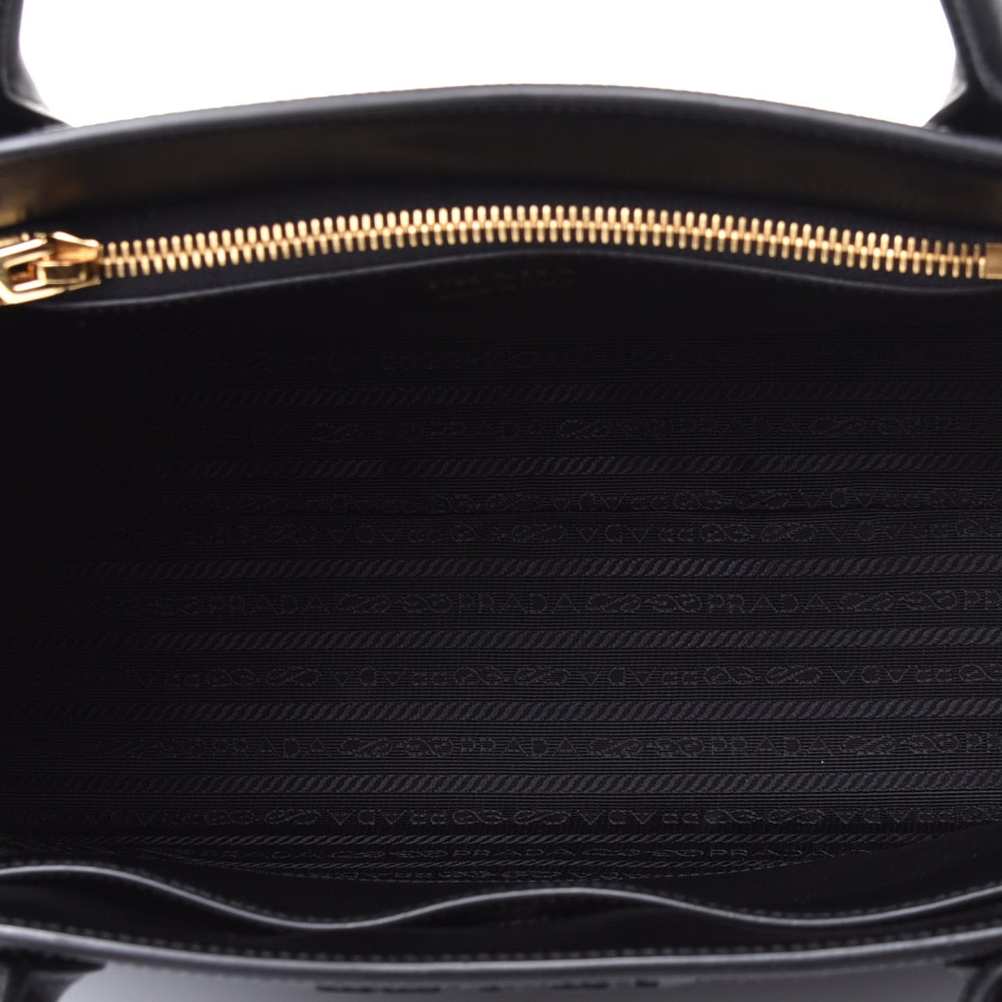 Saffiano Cuir Calfskin Medium Monochrome Top Handle Tote Black