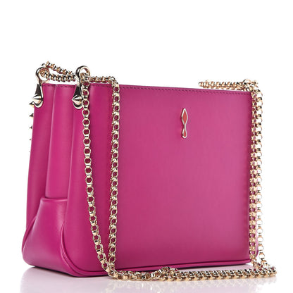 Christian Louboutin Calfskin Spiked Tribouli Crossbody Pink 4 of 8