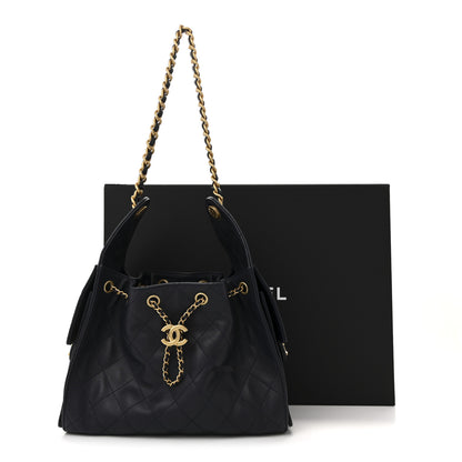 Chanel Caviar Quilted Small Chanel 25 Handbag Dark Navy 11 of 11