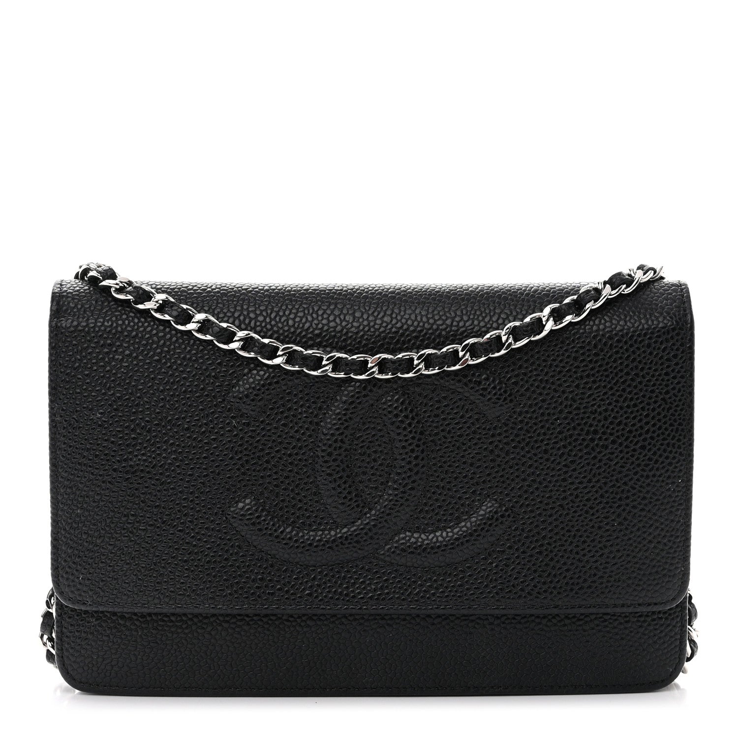 Chanel Caviar Timeless CC Wallet on Chain WOC Black 1 of 15