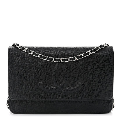 Chanel Caviar Timeless CC Wallet on Chain WOC Black 1 of 15