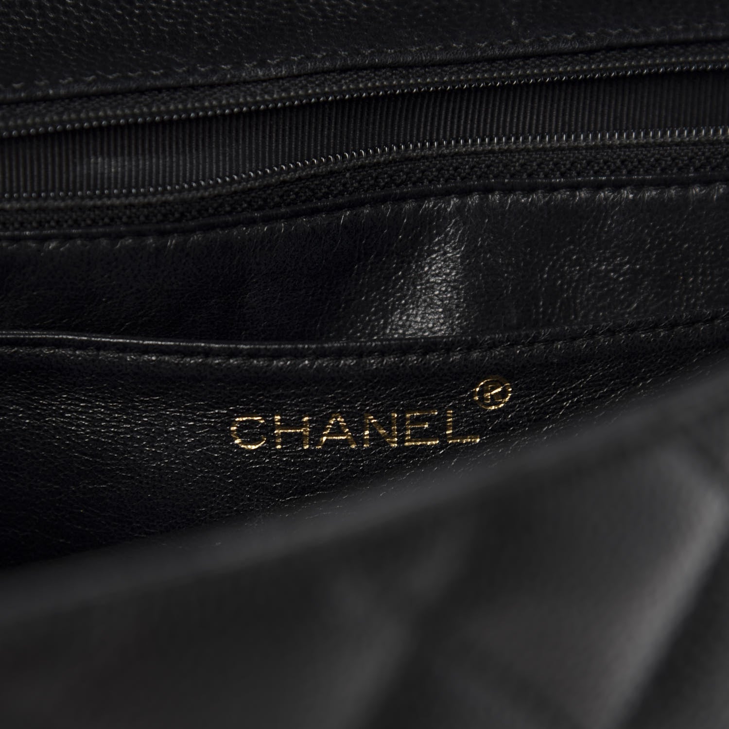 Chanel Caviar Quilted Jumbo Kelly Flap Black 7 of 10