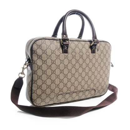 Gucci GG Supreme Monogram Briefcase Brown 3 of 8
