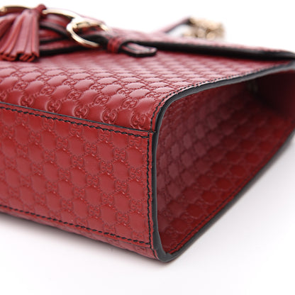 Gucci Microguccissima Medium Emily Chain Shoulder Bag Red 8 of 10