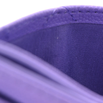 Chanel Caviar Quilted Card Holder Purple 8 of 8