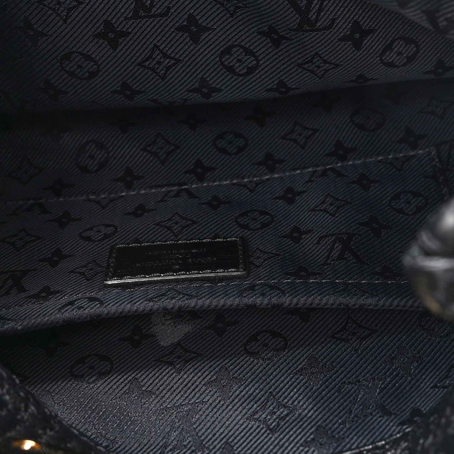 Louis Vuitton Calfskin Quilted Monogram Altair Clutch Black 7 of 7