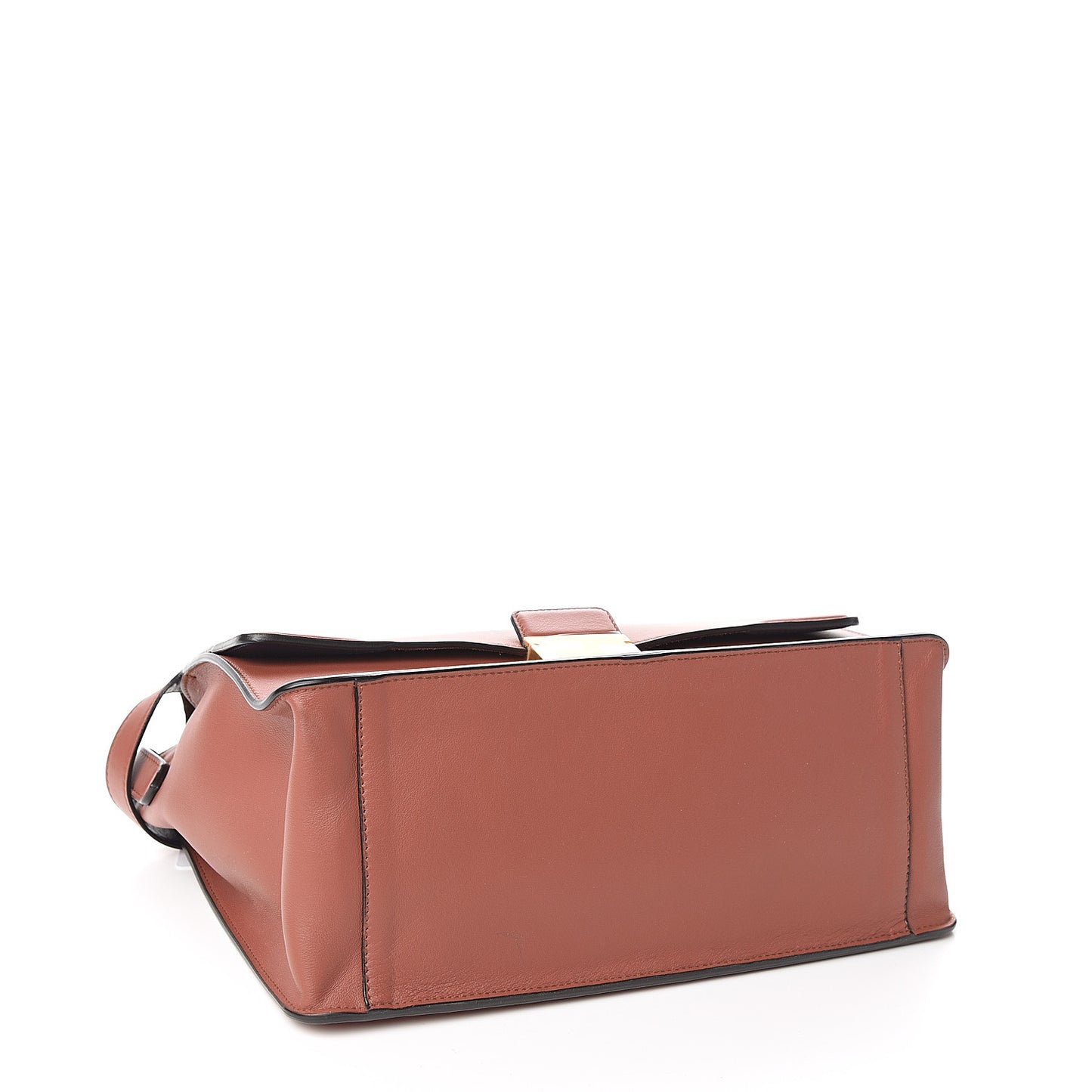 Vitello Grace Matte Large Kan U Shoulder Bag Rust