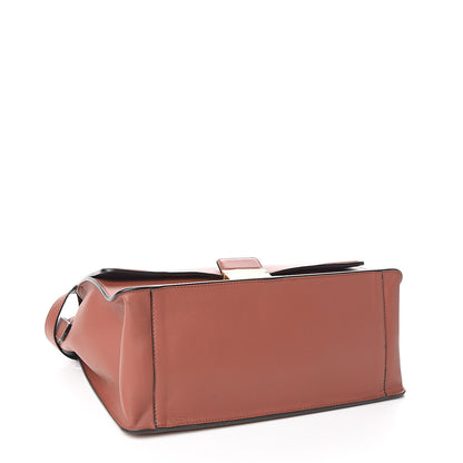 Fendi Vitello Grace Matte Large Kan U Shoulder Bag Rust 3 of 8