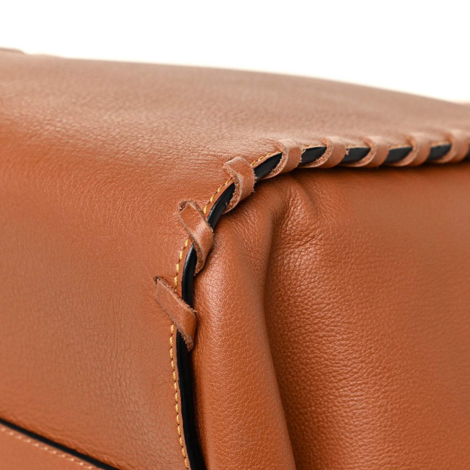 Loewe Calfskin Laced Hammock Shoulder Bag Tan 10 of 18
