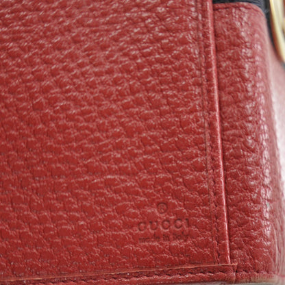 Gucci Leather Blondie Continental Wallet Red 6 of 7