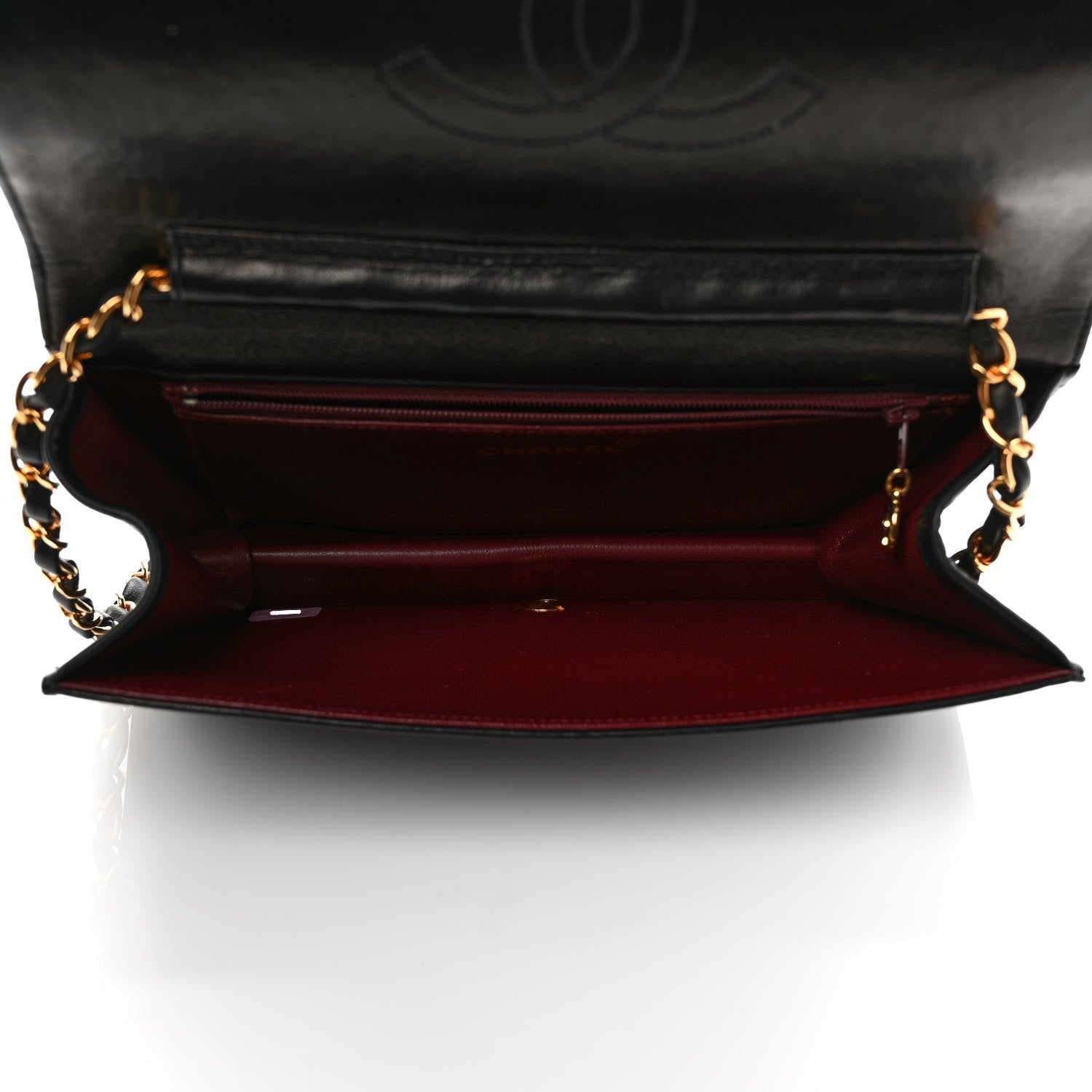 Chanel Lambskin Quilted Small Single Flap Bag Black 5 of 11