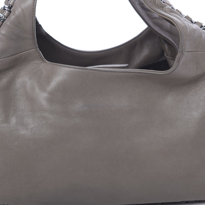 Chanel Lambskin Chain Hobo Grey 13 of 17