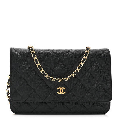 Chanel Caviar Quilted Wallet on Chain WOC Black 1 of 10