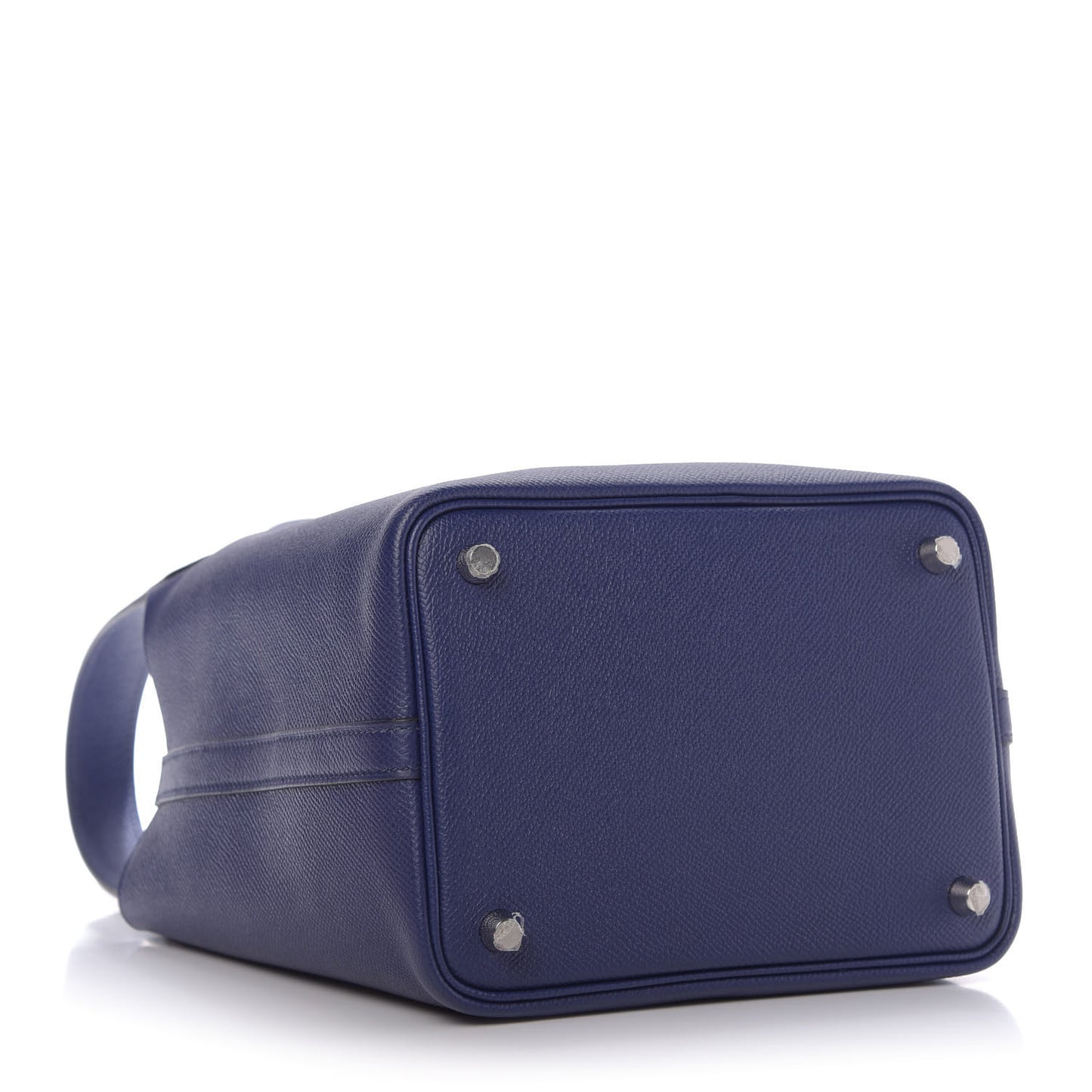 Epsom Tressage De Cuir Picotin Lock 18 PM Bleu Encre Brique Black