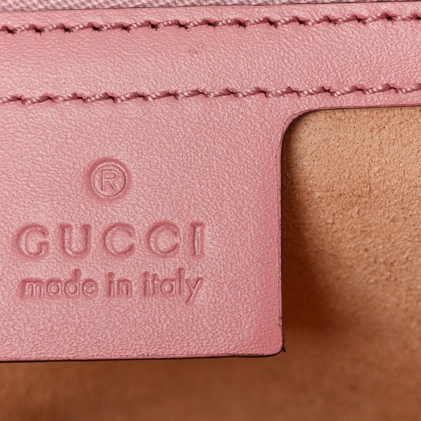 Gucci Guccissima Signature Medium Padlock Shoulder Bag Rose Baby Candy 6 of 9