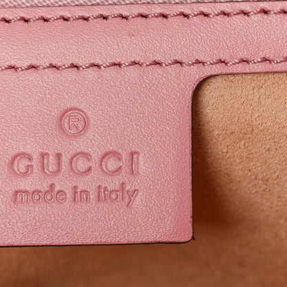 Gucci Guccissima Signature Medium Padlock Shoulder Bag Rose Baby Candy 6 of 9