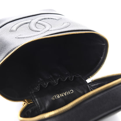 Chanel Caviar Vanity Cosmetic Case Black 5 of 8