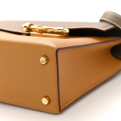 Hermes Epsom Bi-Color Verrou 21 Sesame Etoupe 10 of 10
