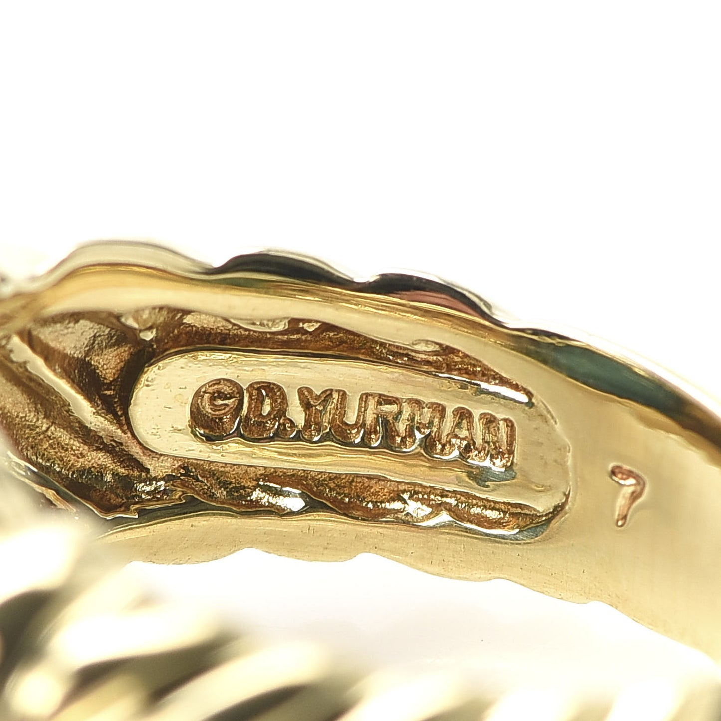 18K Yellow Gold Turquoise 12mm Noblesse Ring 54 7