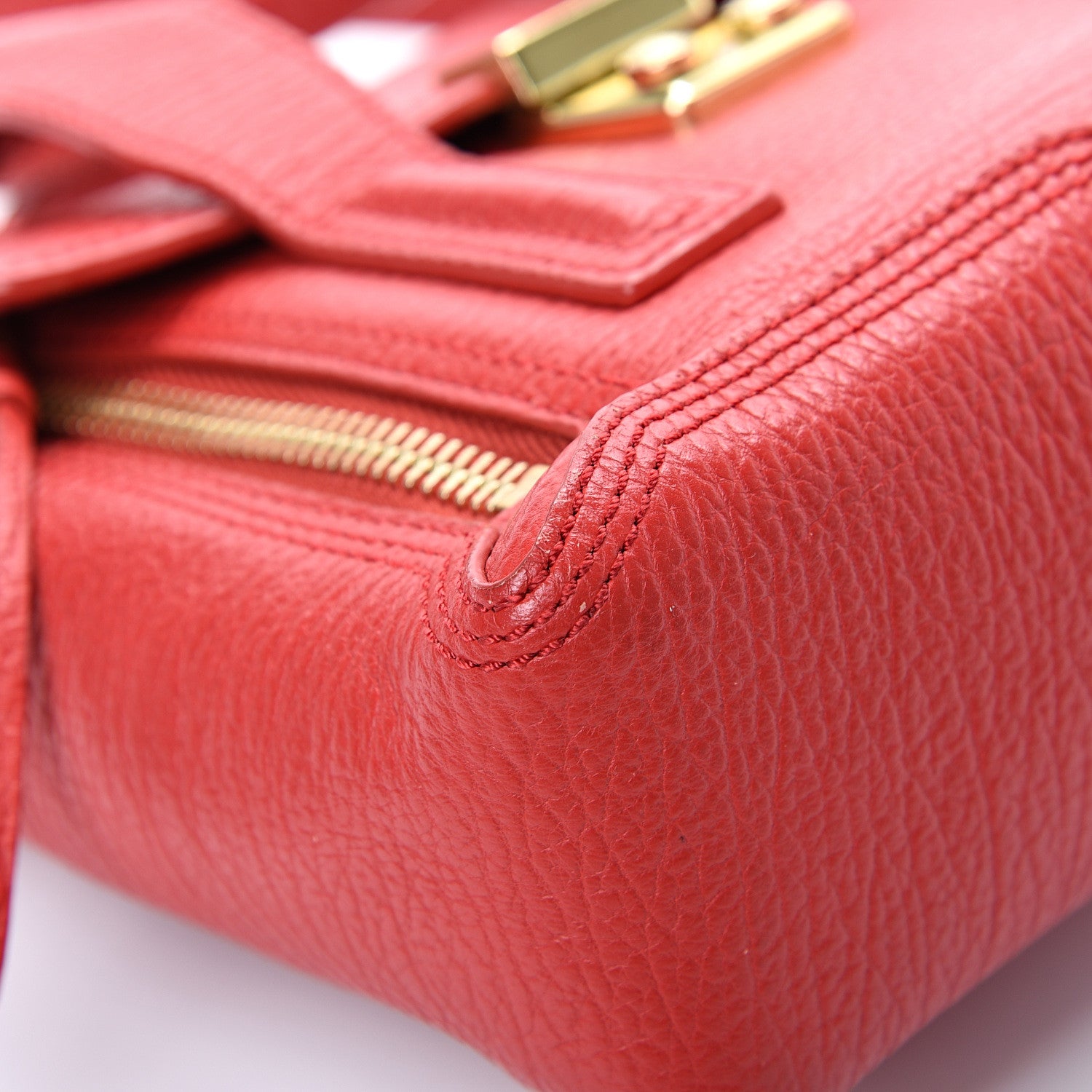 3.1 Phillip Lim 3.1 Textured Calfskin Mini Pashli Satchel Red 8 of 12