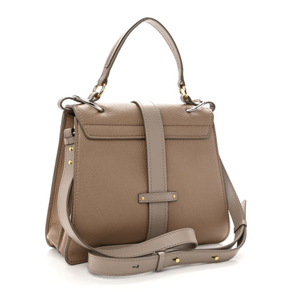 Chloe Shiny Grained Calfskin Medium Aby Day Shoulder Bag Motty Grey 3 of 9
