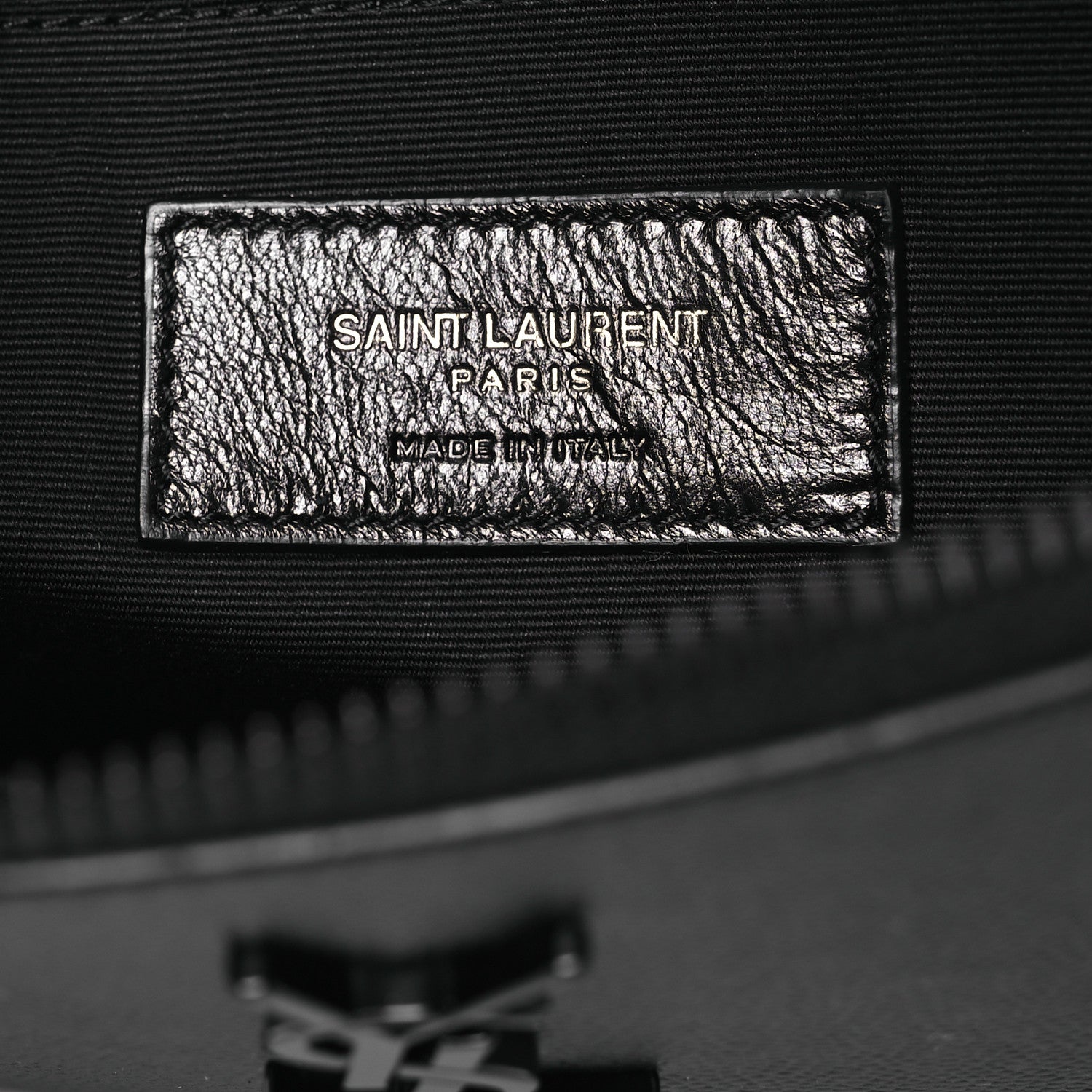 Saint Laurent Grain De Poudre Monogram Monochrome iPad Case Black 7 of 9